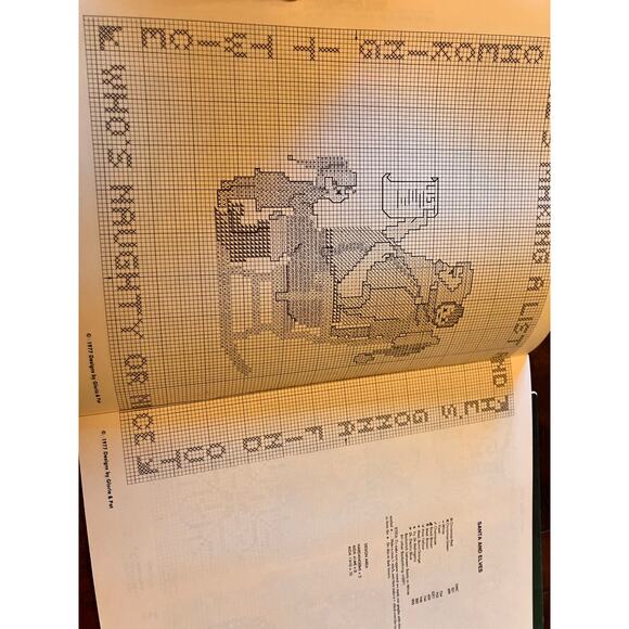 Vintage Christmas Needlepoint Cross Stitch Pattern Books 1977 and 1981, Holiday - Picture 4 of 5